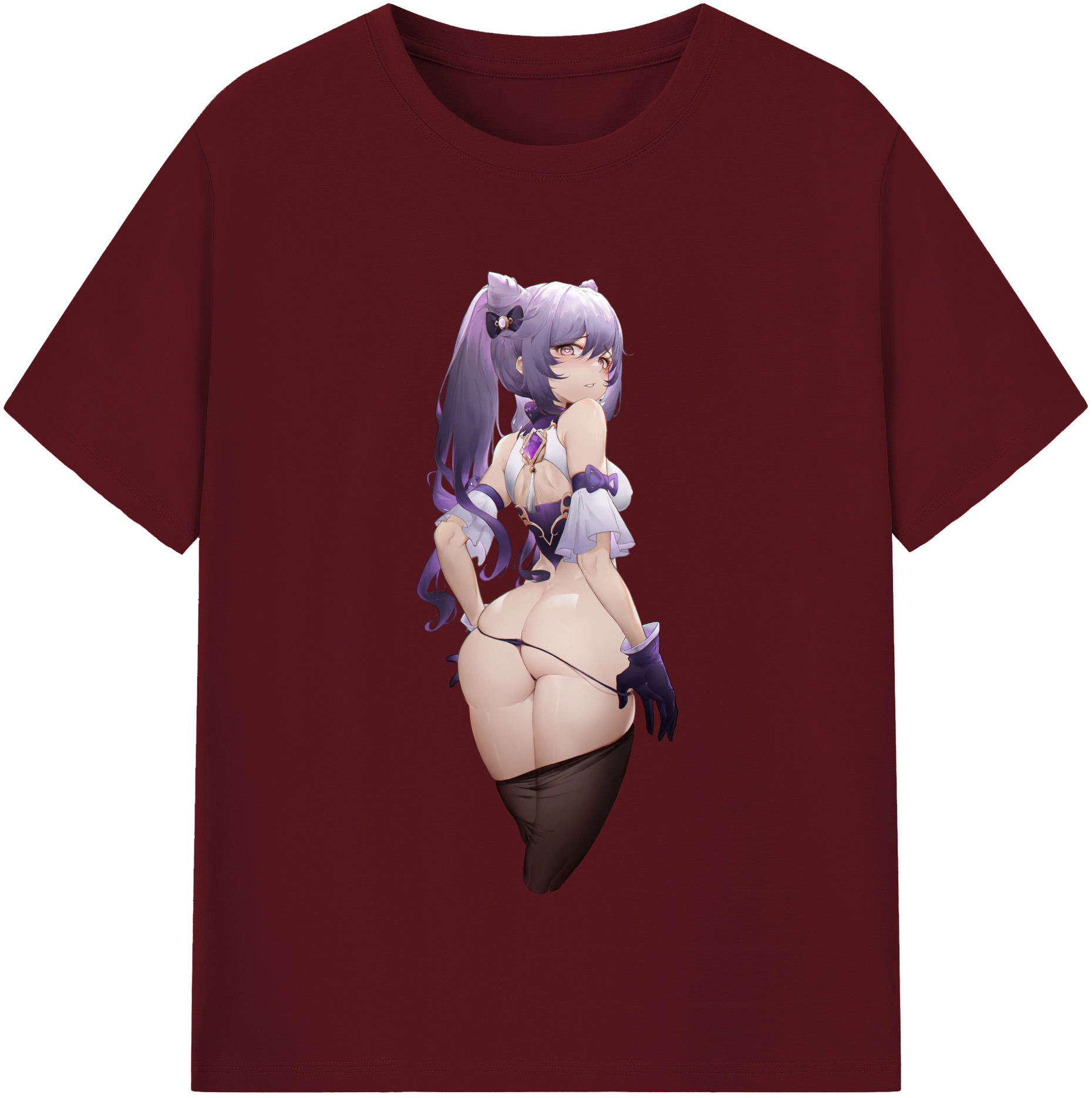 げんし神 刻晴 こくせい genshin Kokusei 綿100％半袖Tシャツ（フロントプリント）
